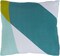 Tiwari Home 22" Mint Green and White Square Throw Pillow - Down Filler